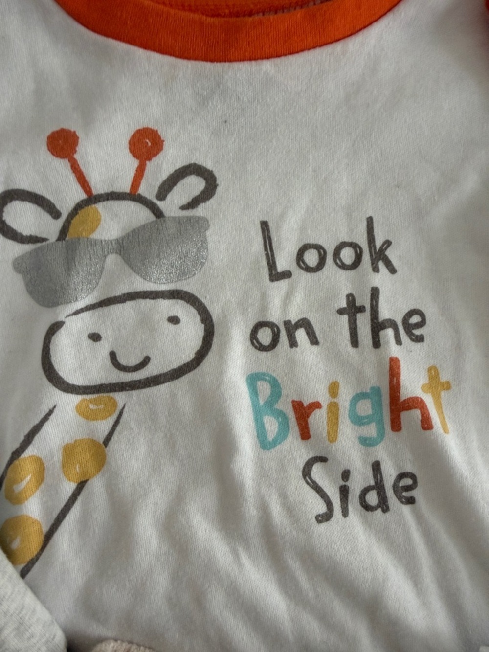Carter's Orange & Neutral Kids Matching Jogger Set